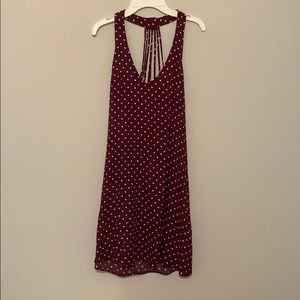 American Eagle red polka dot dress